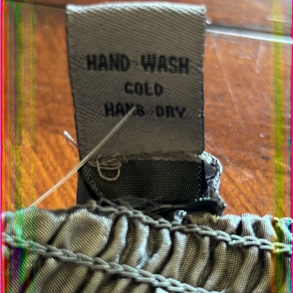 Poetry Clothing Silver Metallic Strapless Tiered Mini Dress with Sash - Picture 5 of 12